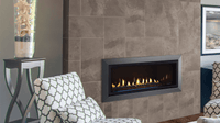 Majestic Jade Series gas fireplace lifestyle room shot