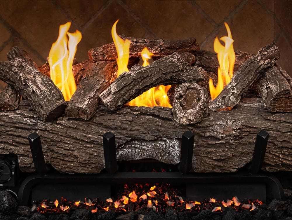 Gas Logs Vent Free: Efficient vent-free gas logs offering heat and an authentic fire look