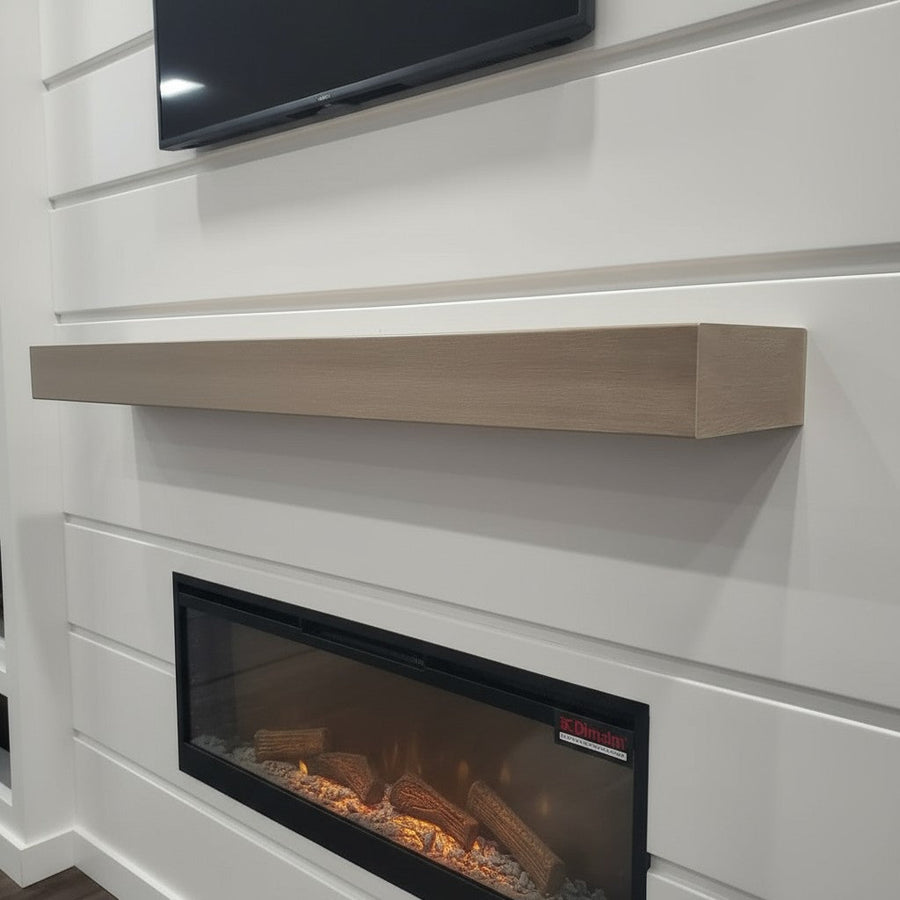 Custom Finish Mantel Shelves