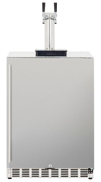 Summerset 24" 6.6 Cu. Ft. Deluxe Outdoor-Rated Double Tap Kegerator