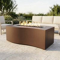 The Outdoor Plus 72" Billow Fire Pit — Powder Coat — patio view