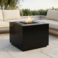 The Outdoor Plus 30" Forma Fire Pit — Powder Coat — patio view