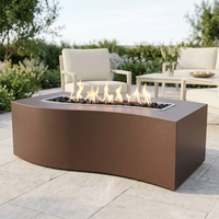 The Outdoor Plus 60" Billow Fire Pit — Powder Coat — patio view