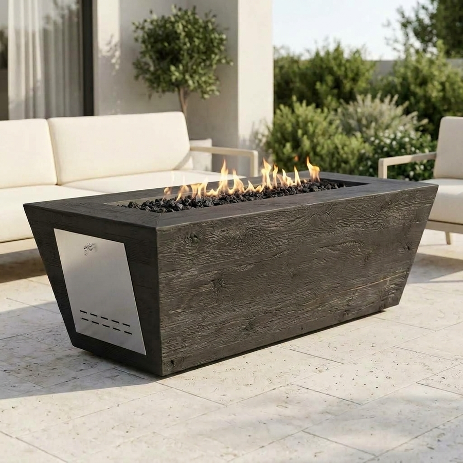 The Outdoor Plus Rectangular Plymouth Fire Pit