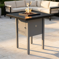 The Outdoor Plus 30" Monterey Fire Table — Powder Coat — patio view