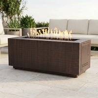 The Outdoor Plus 48" Pismo Fire Pit — Hammered Copper — patio view