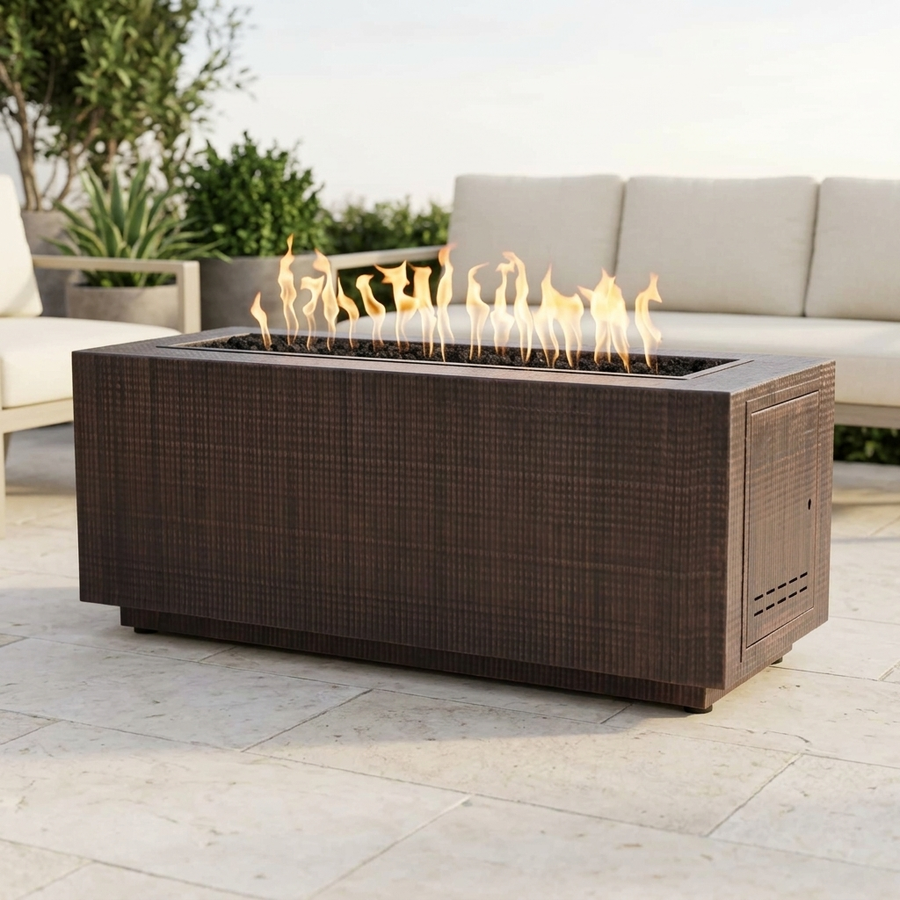 The Outdoor Plus 48" Pismo Fire Pit — Hammered Copper