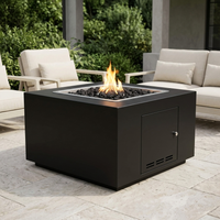 The Outdoor Plus 48" Forma Fire Pit — Powder Coat — patio view