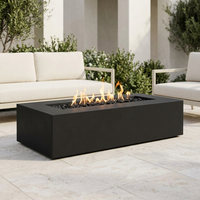 The Outdoor Plus 54" Regal Fire Pit — GFRC — Low Voltage Electronic Ignition — patio view