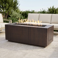 The Outdoor Plus 72" Pismo Fire Pit — Hammered Copper — patio view