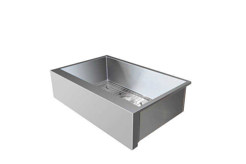 Summerset 32-Inch Outdoor Rated Stainless Steel Farmhouse Sink & Faucet Package