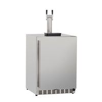 Summerset 24" 6.6 Cu. Ft. Deluxe Outdoor-Rated Double Tap Kegerator