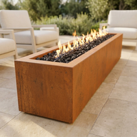 The Outdoor Plus 48" Eaves Fire Pit — Corten Steel — alternate view