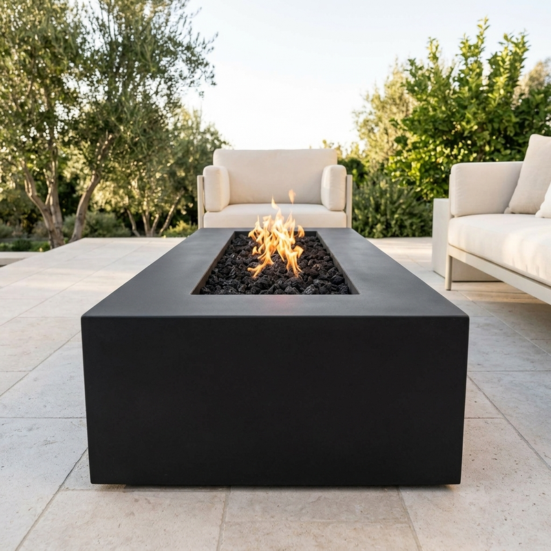The Outdoor Plus 54" Regal Fire Pit — GFRC — Plug & Play — alternate view