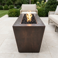 The Outdoor Plus 84" Mesa Fire Pit — Hammered Copper — alternate view