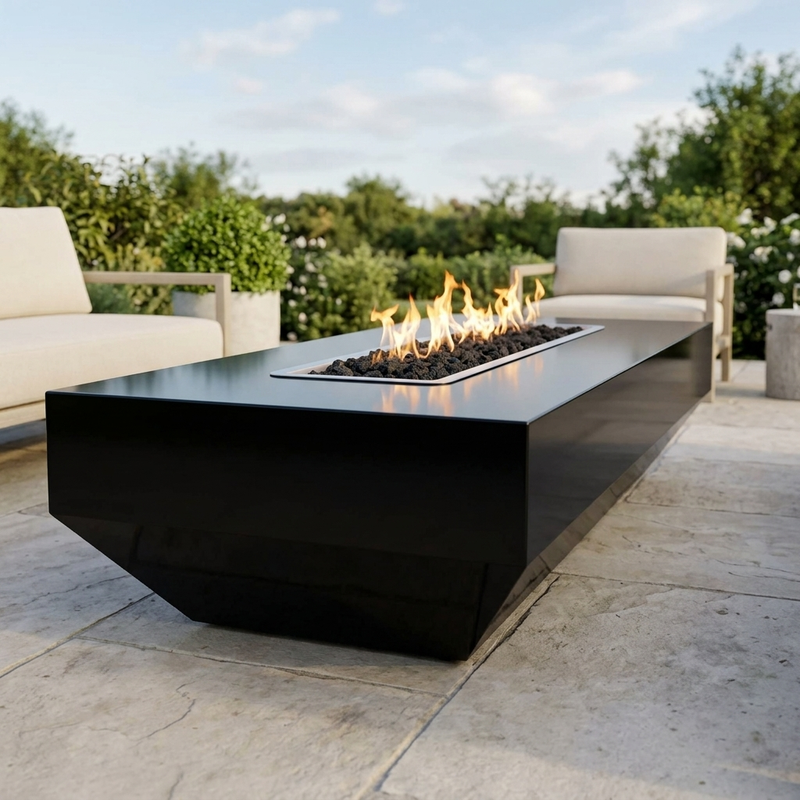 The Outdoor Plus 72" Moderno Fire Pit — Powder Coat — alternate view