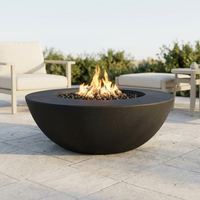 The Outdoor Plus 60" Sedona Fire PIt — Wide Ledge — GFRC — Low Voltage Electronic Ignition — alternate view