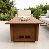 The Outdoor Plus 60" Salinas Fire Table — Corten Steel — alternate view