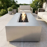 The Outdoor Plus 60" Regal Fire Pit — Stainless Steel — alternate view