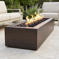The Outdoor Plus 48" Eaves Fire Pit — Hammered Copper — alternate view