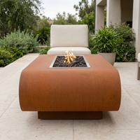 The Outdoor Plus 48" La Jolla Fire Pit — Corten Steel — alternate view