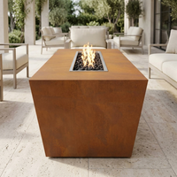 The Outdoor Plus 72" Mesa Fire Pit — Corten Steel — alternate view