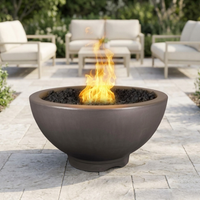 The Outdoor Plus 38" Sonoma Fire Pit — GFRC — Plug & Play — alternate view