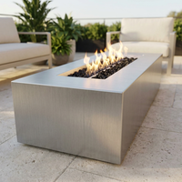 The Outdoor Plus 48" Regal Fire Pit — Stainless Steel — alternate view