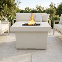 The Outdoor Plus 36" Square Ramona Fire Table — GFRC — Low Voltage Electronic Ignition — alternate view