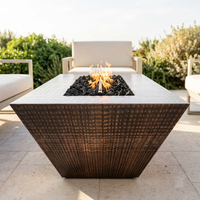 The Outdoor Plus 48" Atlantic Fire Pit — 18" Tall — Hammered Copper — alternate view