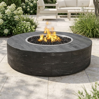 The Outdoor Plus 60" Sequoia Fire Pit — 16" Tall — Wood Grain — alternate view
