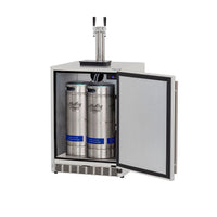 Summerset 24" 6.6 Cu. Ft. Deluxe Outdoor-Rated Double Tap Kegerator