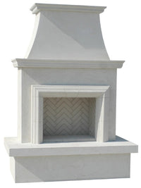 American Fyre Designs Contractor's Model with Moulding Outdoor Gas Fireplace