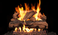 18" Split Oak Designer Plus Vented Gas Log Set | Real Fyre