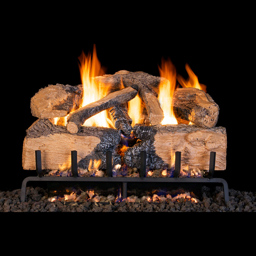 Charred Angel Split Oak Vented Gas Log Set