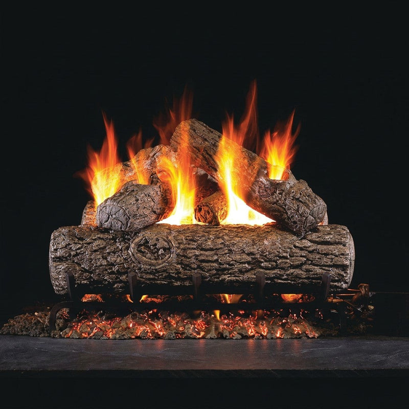 12-inch Golden Oak Vented Gas Log Set by Real Fyre