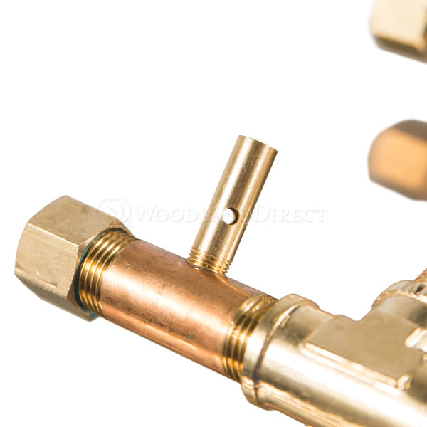 120,000 BTU Round Match Lit Crossfire Burner System - 24"
