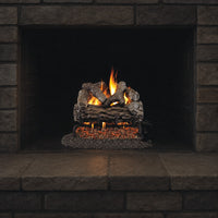12" Golden Oak Vented Gas Log Set | Real Fyre