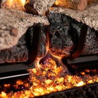 30" Charred Alpine Birch Ventless Gas Log Set | Real Fyre