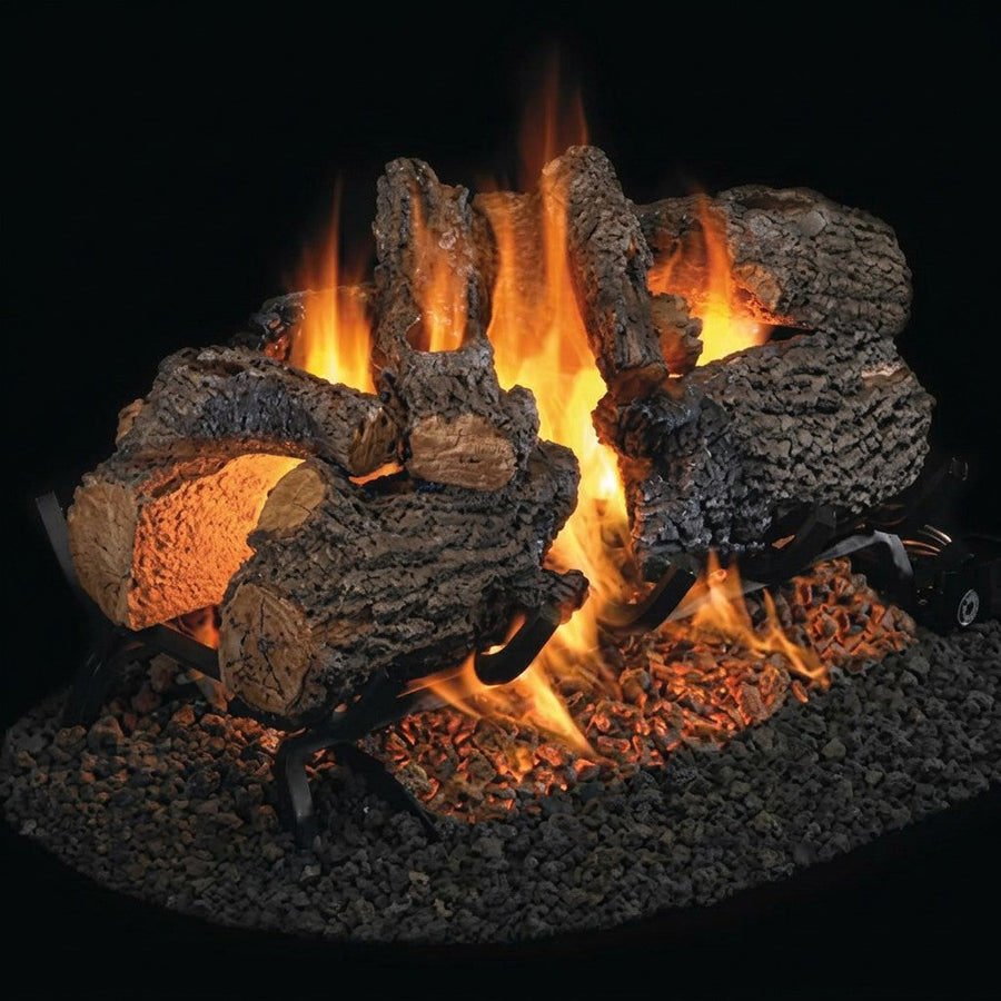 18" Charred Oak See-Through Vented Gas Log Set