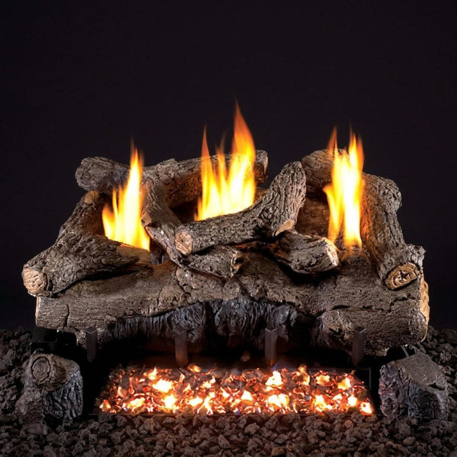 24" Evening Fyre Char See-Through Ventless Gas Logs
