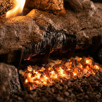 24" Evening Fyre See-Through Ventless Gas Logs | Real Fyre