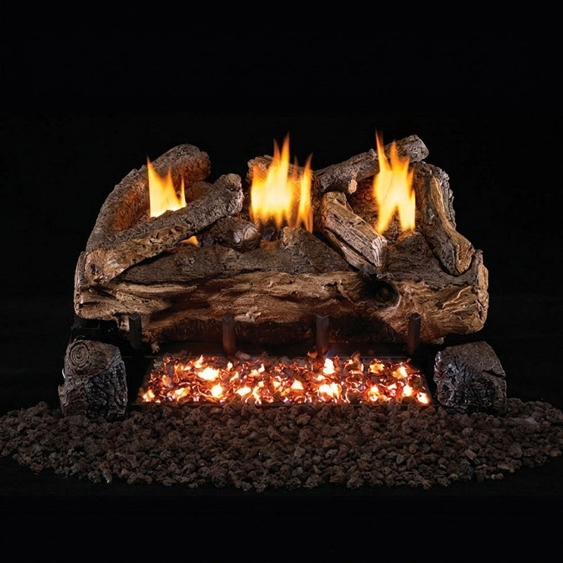 30-inch Evening Fyre Split Ventless Refractory Gas Log Set by Real Fyre