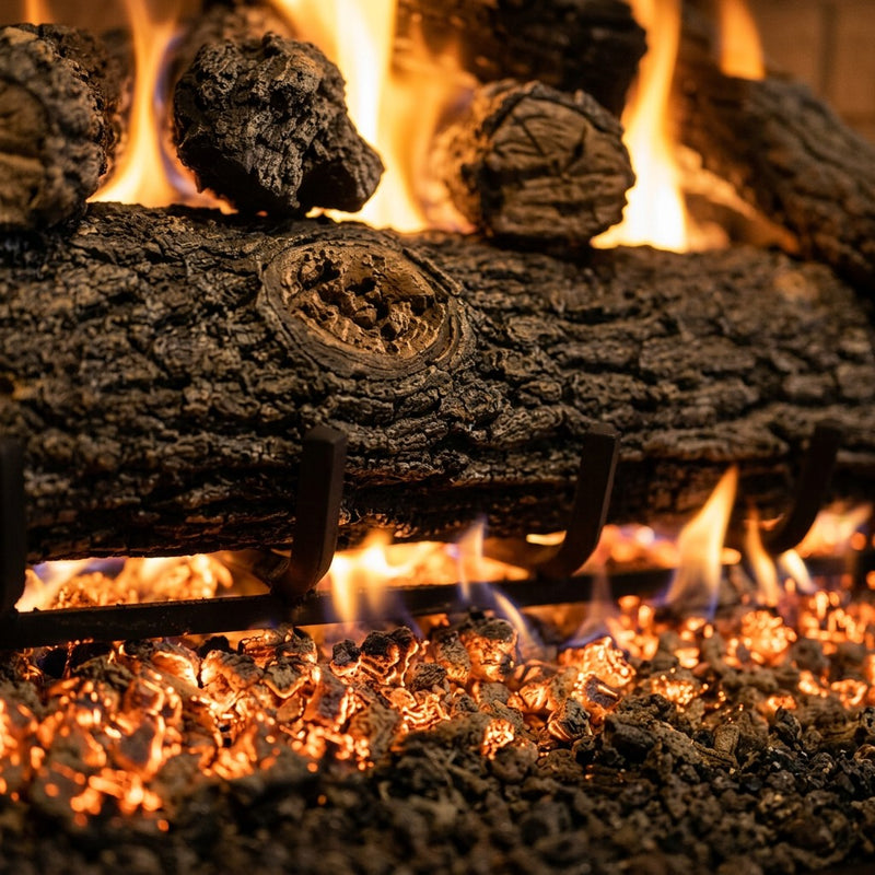 16" Golden Oak Designer Plus ANSI Vented Gas Log Set | Real Fyre