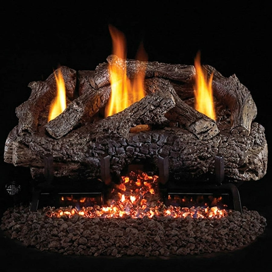 16" Peterson Charred Frontier Oak Ventless Gas Logs