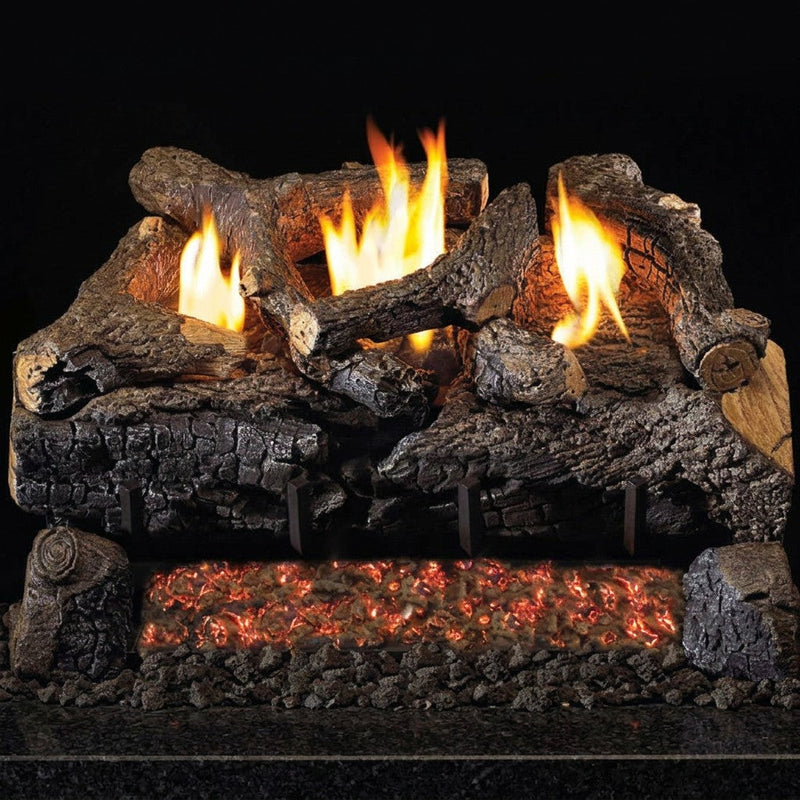 16-inch Peterson Evening Fyre Charred Ventless Gas Logs by Real Fyre
