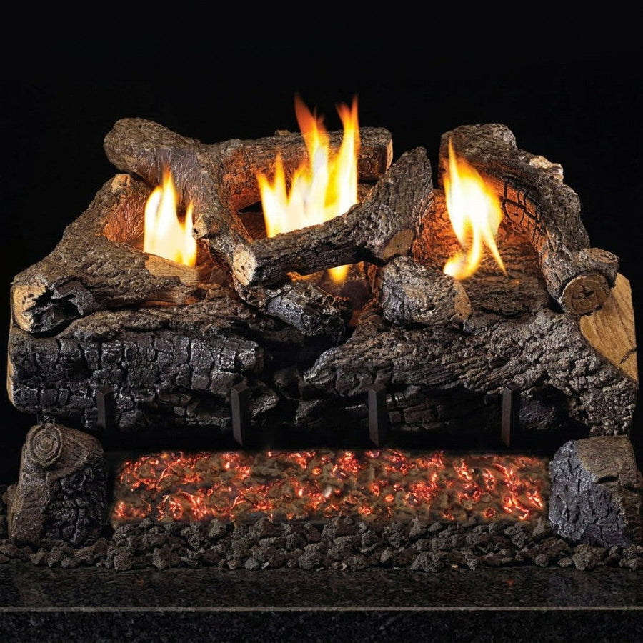 30" Peterson Evening Fyre Charred Ventless Gas Logs