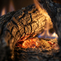 18" Rustic Oak Vented Gas Log Set | Real Fyre