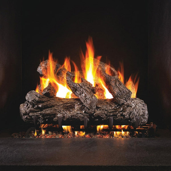 16-inch Rustic Oak Vented Gas Log Set by Real Fyre