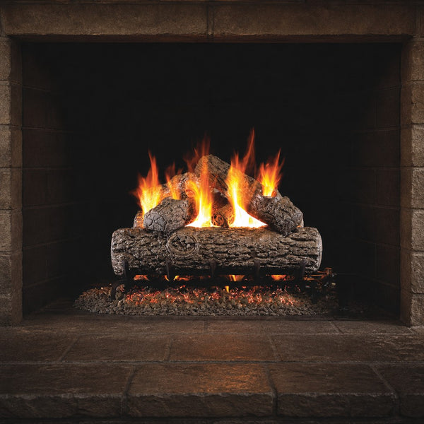 16" Golden Oak Vented Gas Log Set | Real Fyre
